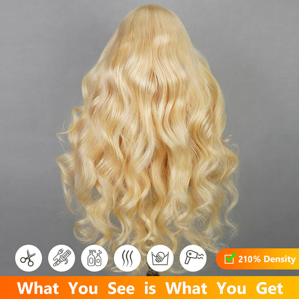 613 bleach blonde body wave wear and go wigs