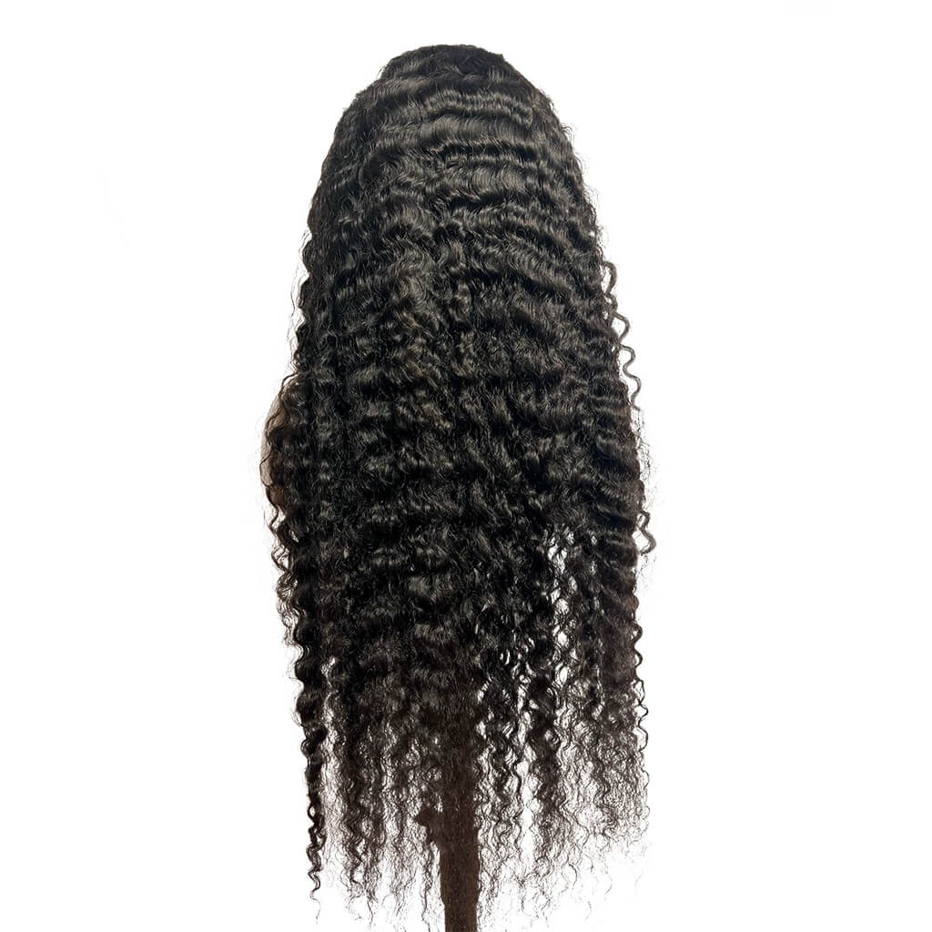 Burmese curly human hair wig for black women
