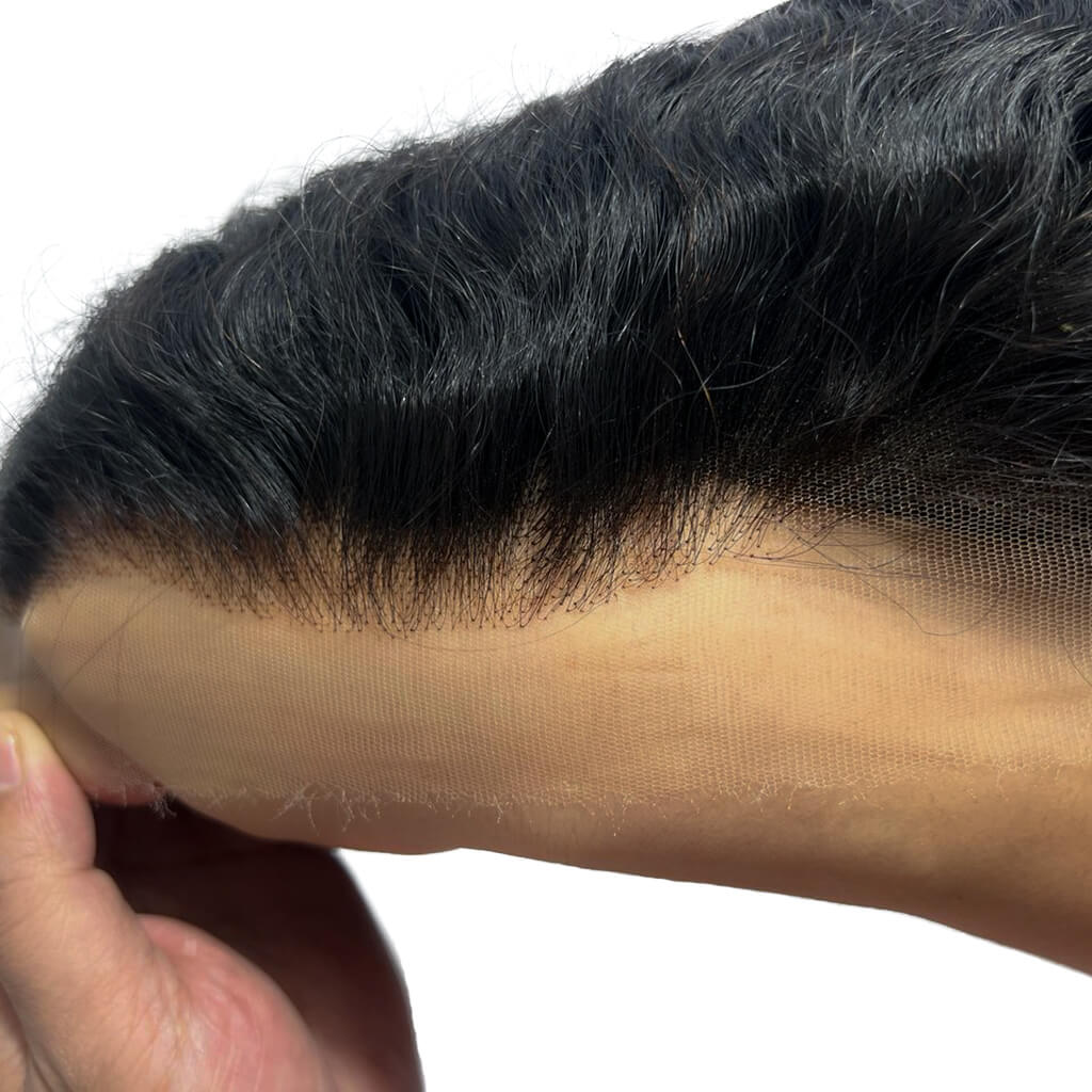 HD lace Burmese curly wig with bleached knots