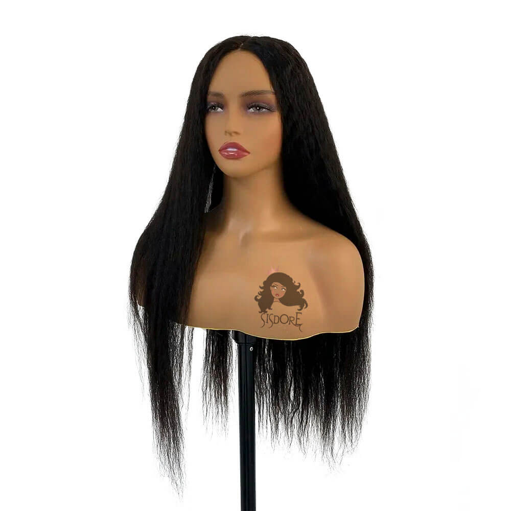 Kinky Straight Hair Wear and Go Glueless Wig