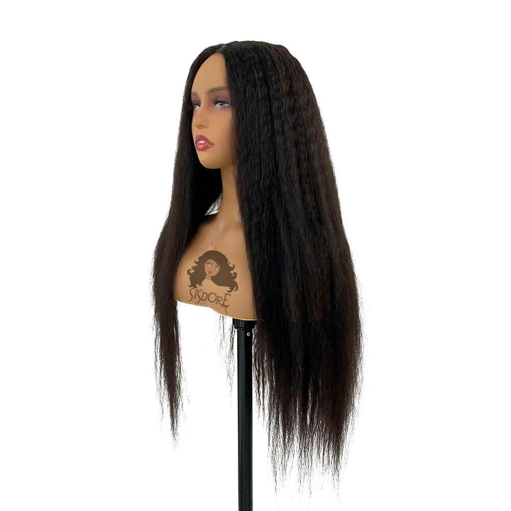 Kinky Straight Hair Wear and Go Glueless Wig