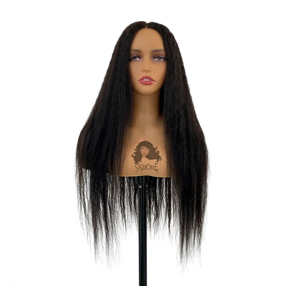 Kinky Straight Hair Wear and Go Glueless Wig