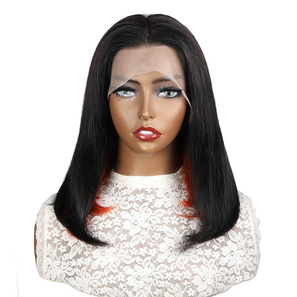 peekaboo bob wig 1b orange