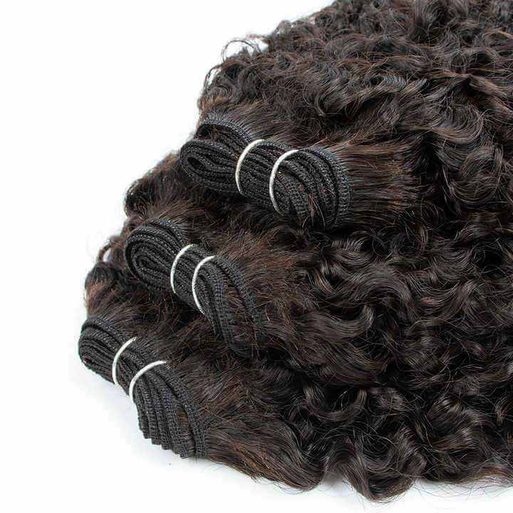 Raw Burmese curly hair weft