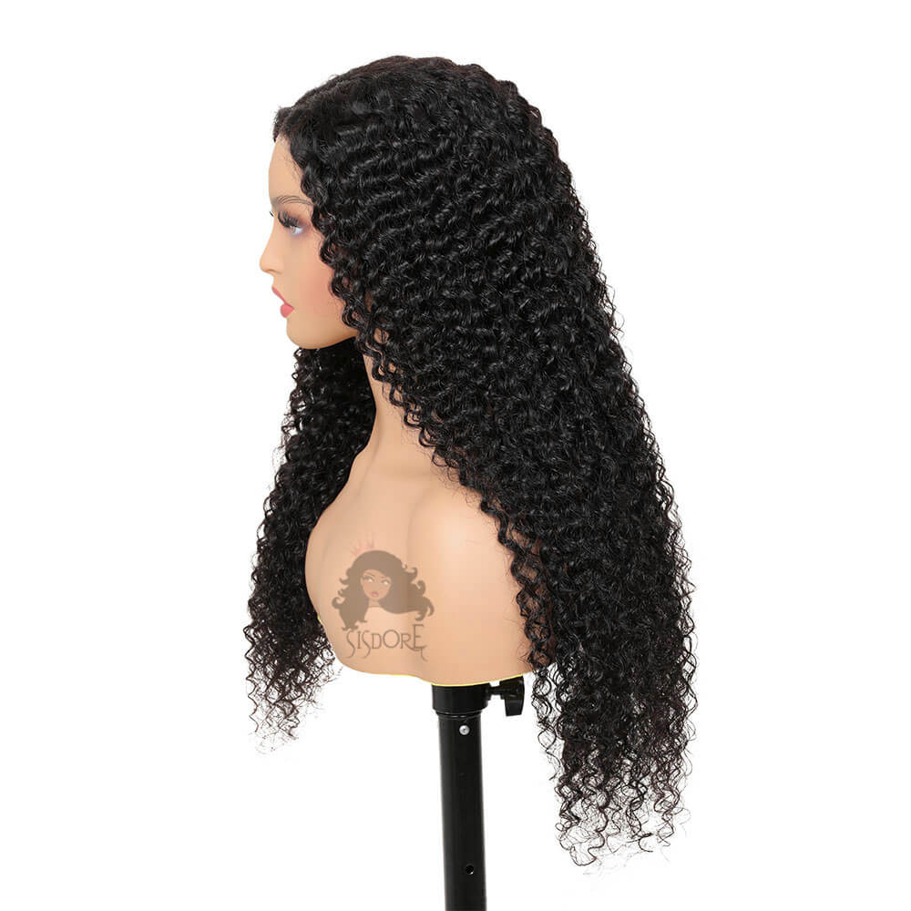 Jerry Curly Hair Glueless Wig, Pre Cut Lace Wear and Go Wigs