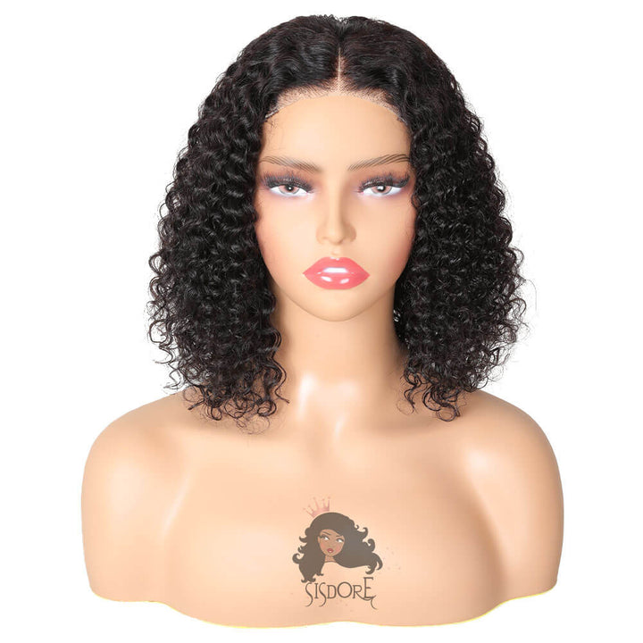 Deep Wave Bob Wear and Go Wig – HD Lace, Glueless, Short Curly