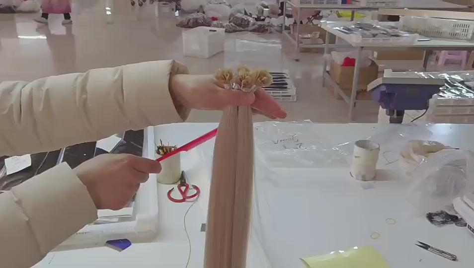 U-Tip Hair Extensions, Hot Fusion Keratin Pre-bonded extensions