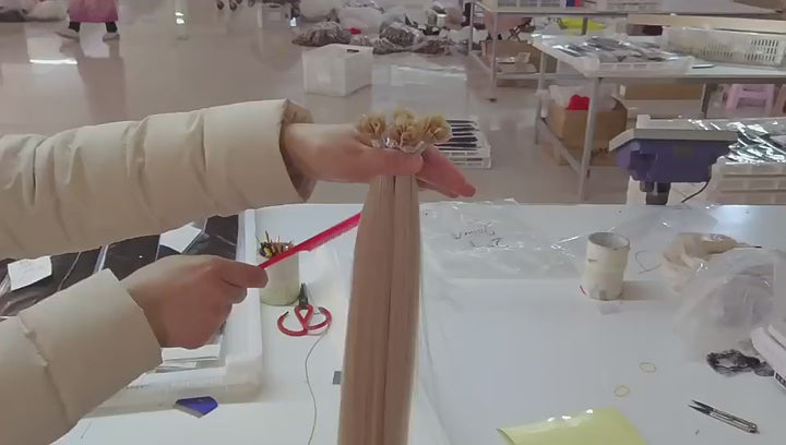 U-Tip Hair Extensions, Hot Fusion Keratin Pre-bonded extensions