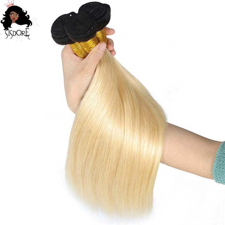 1B 613 straight ombre bundles
