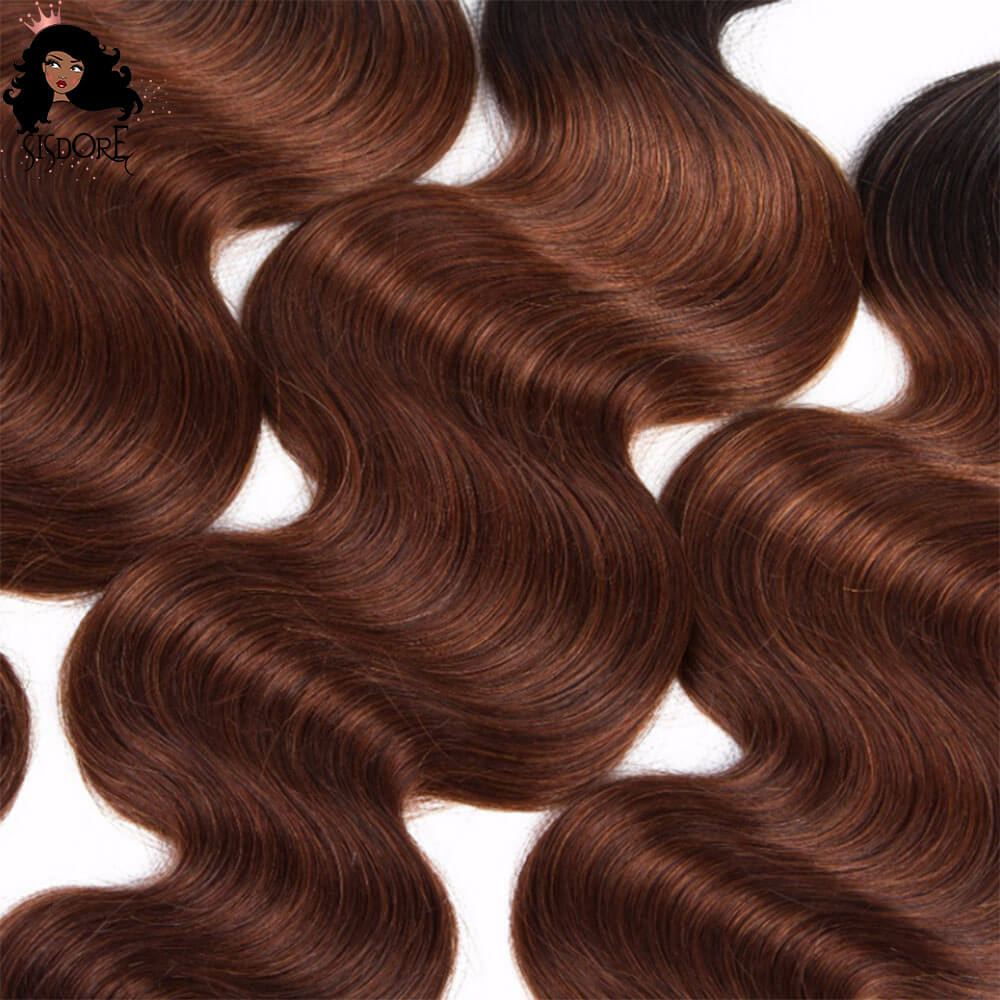 auburn body wave bundles color 33