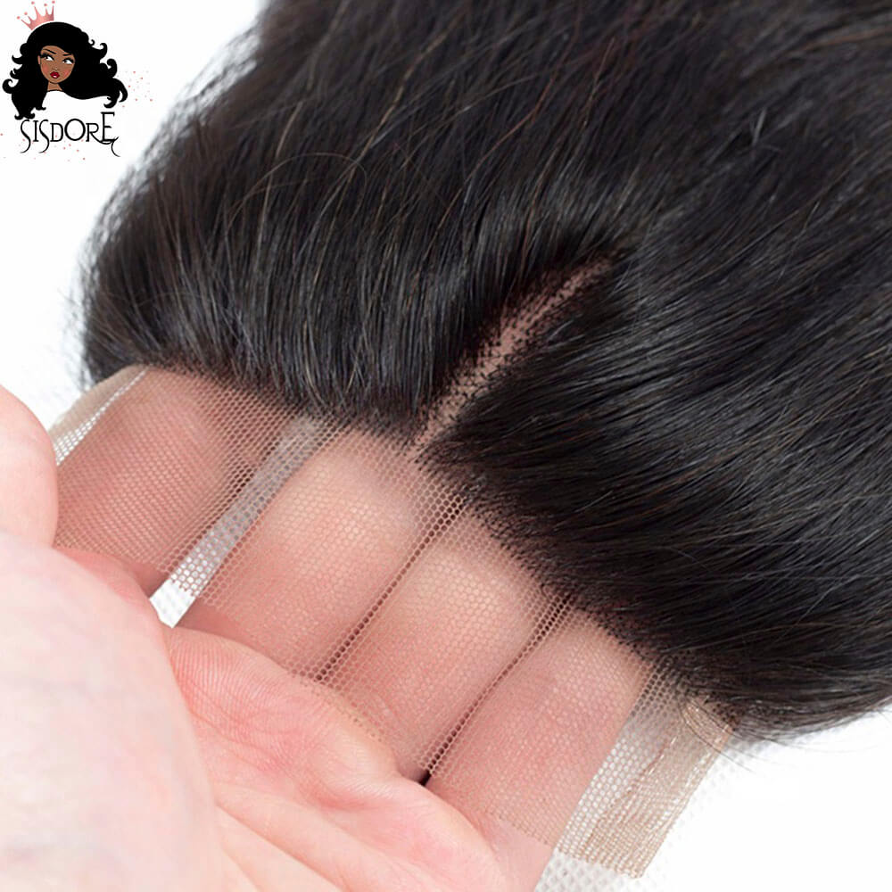 1B/Purple straight 4x4 closure