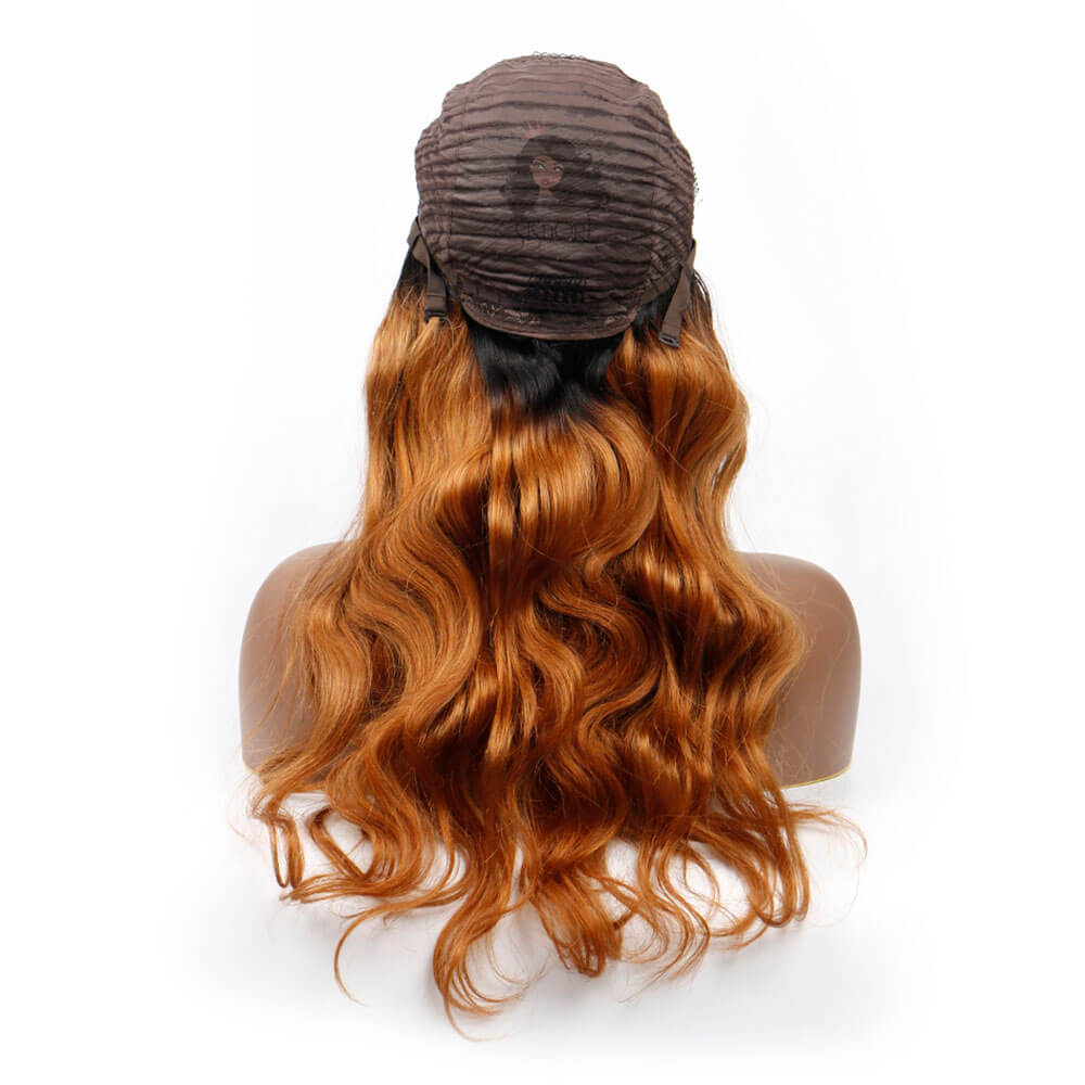 Ombre Body Wave 4x4 Closure Wig Cap