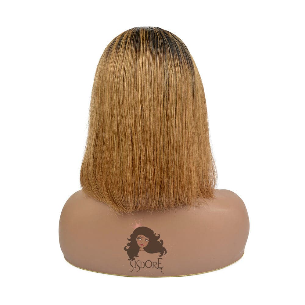 1b 30 bob wig straight hair