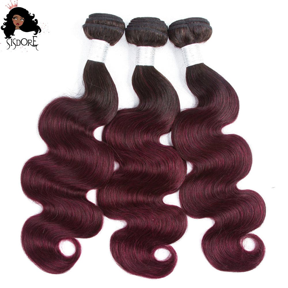 1b 99j hair bundles body wave