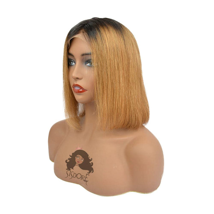 Auburn ombre bob wig 10 inch