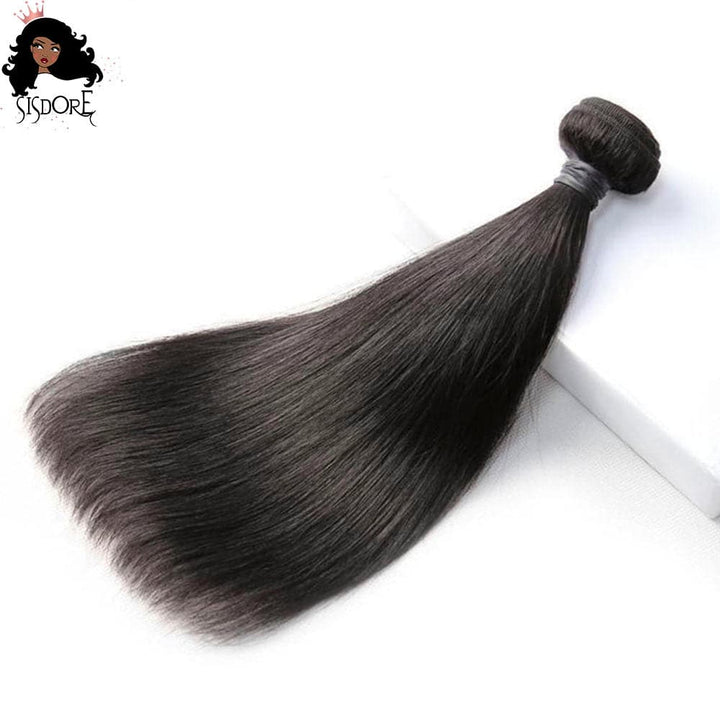 Black straight hair weave 1 bundle