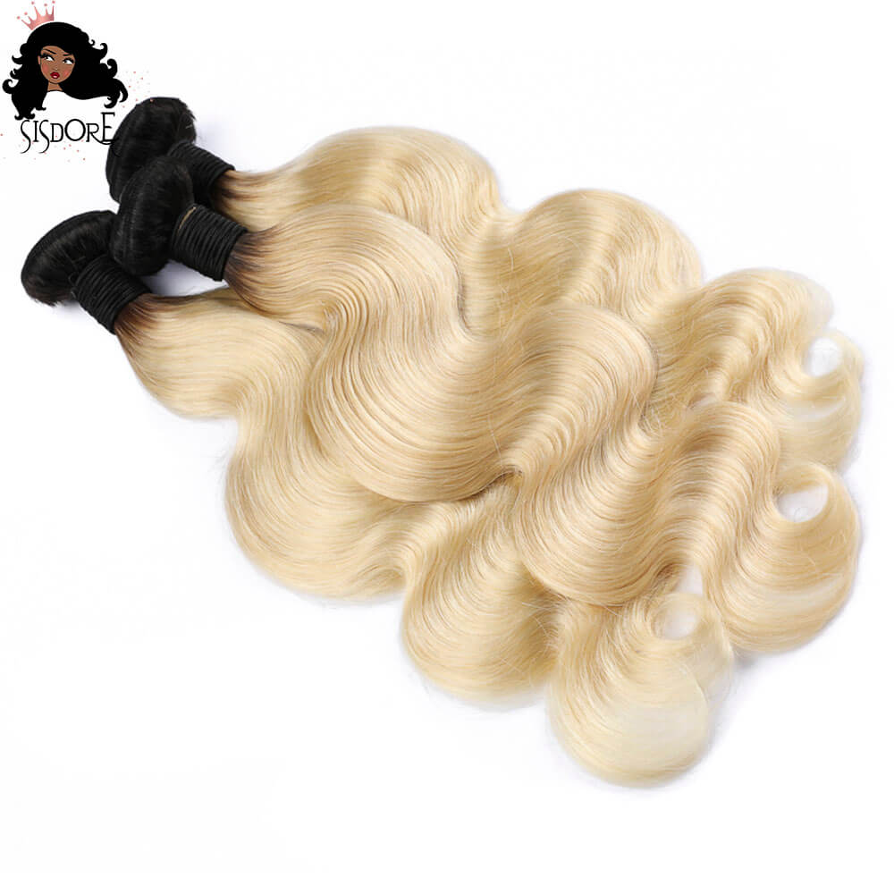 1B 613 Body Wave Bundles Virgin Human Hair