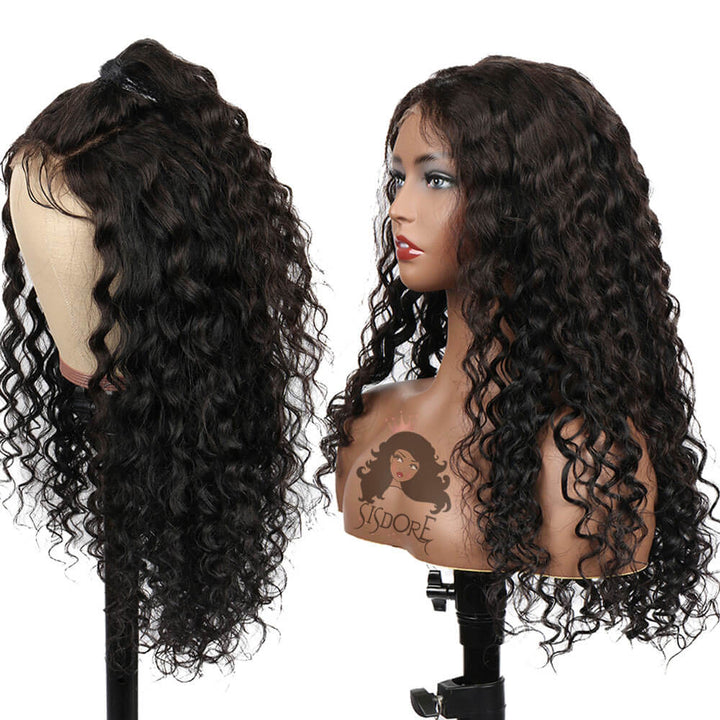 Deep wave closure wig