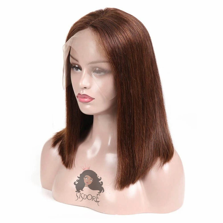 Medium Brown Short Bob Wig