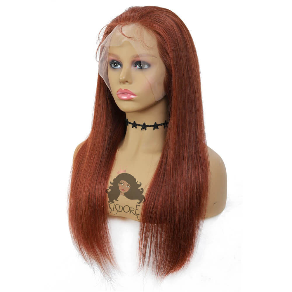 Reddish Brown Human Hair Wig