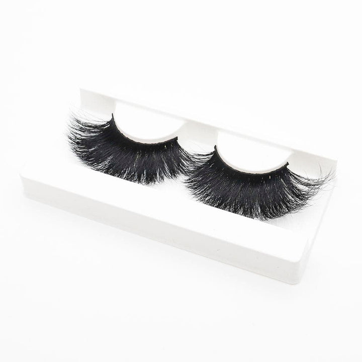 25mm Long Mink Hair Messy Multilayer Cross 3D False Eyelashes EL-004