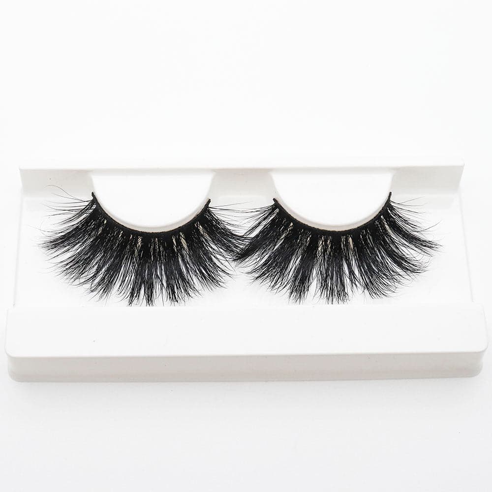 25mm Long Mink Hair Messy Multilayer Cross 3D False Eyelashes EL-005