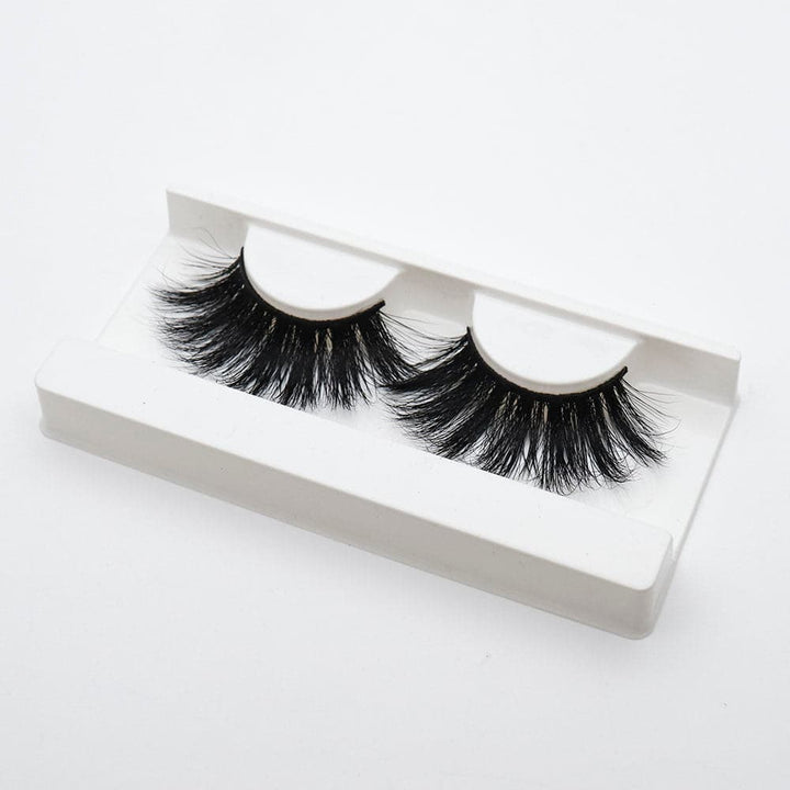 25mm Long Mink Hair Messy Multilayer Cross 3D False Eyelashes EL-005