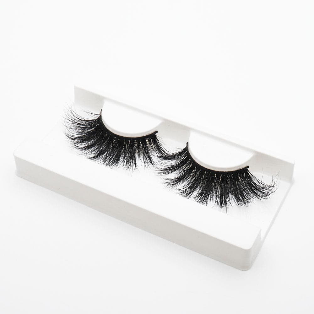 25mm Long Mink Hair Messy Multilayer Cross 3D False Eyelashes EL-006