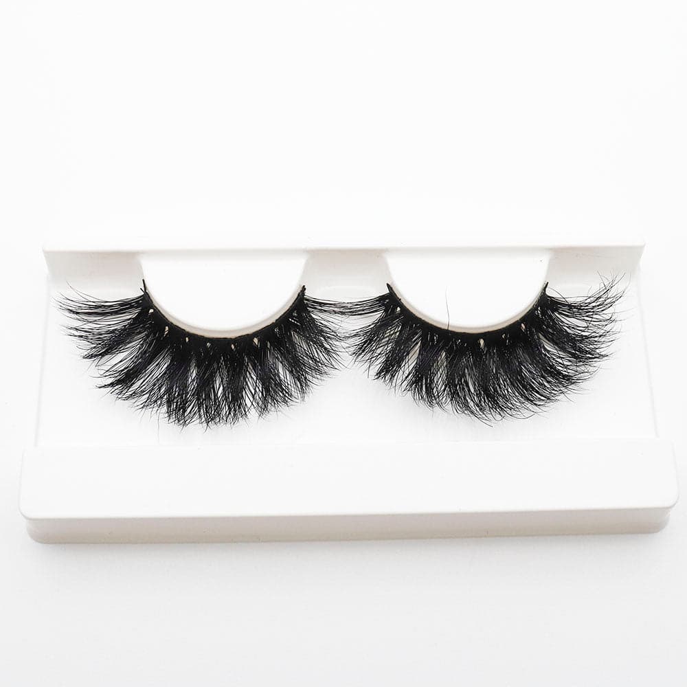 25mm Long Mink Hair Messy Multilayer Cross 3D False Eyelashes EL-008