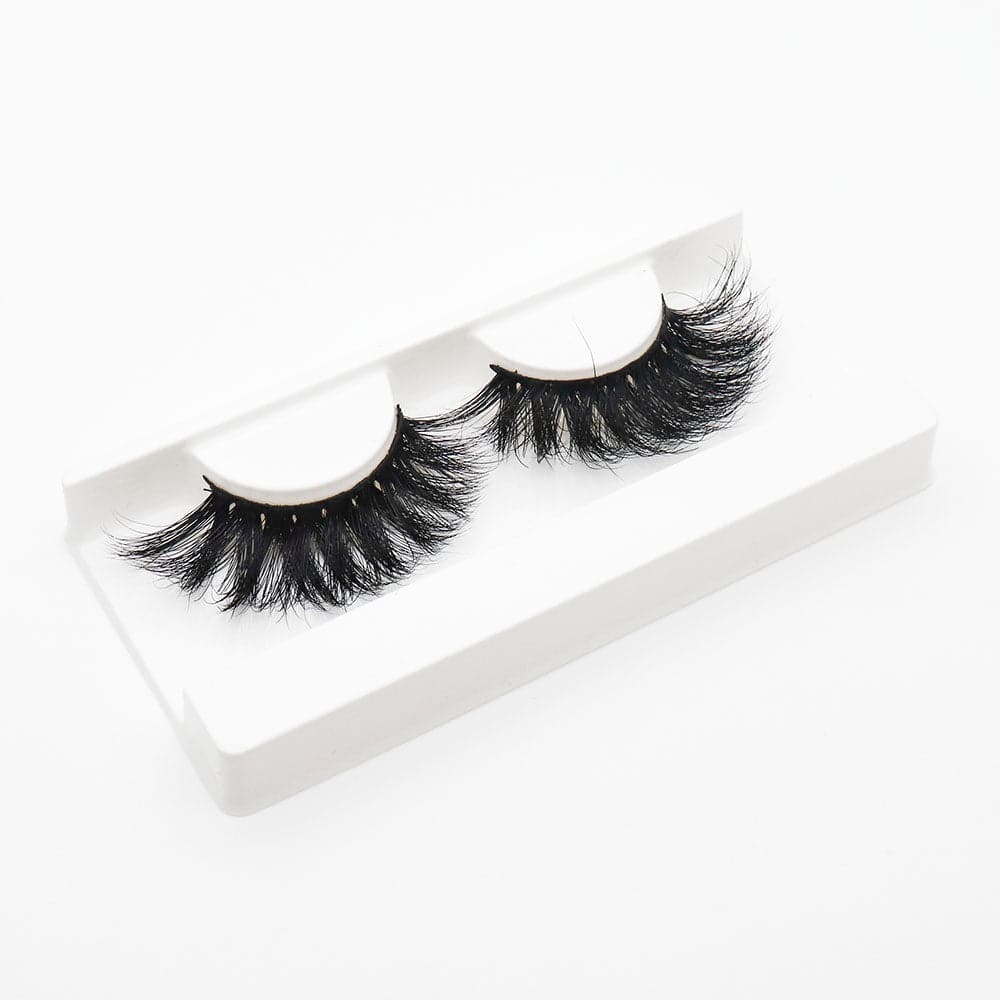 25mm Long Mink Hair Messy Multilayer Cross 3D False Eyelashes EL-008