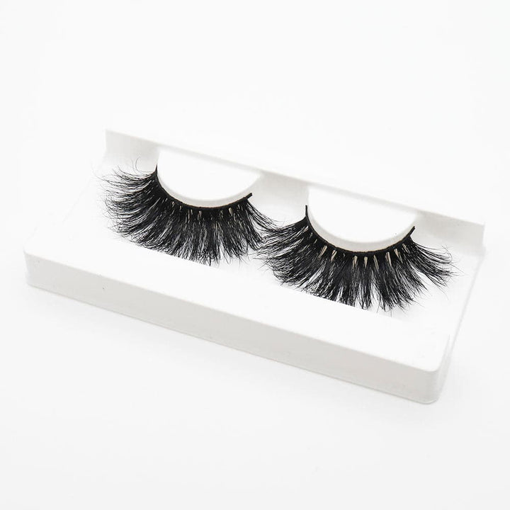 25mm Long Mink Hair Messy Multilayer Cross 3D False Eyelashes EL-009