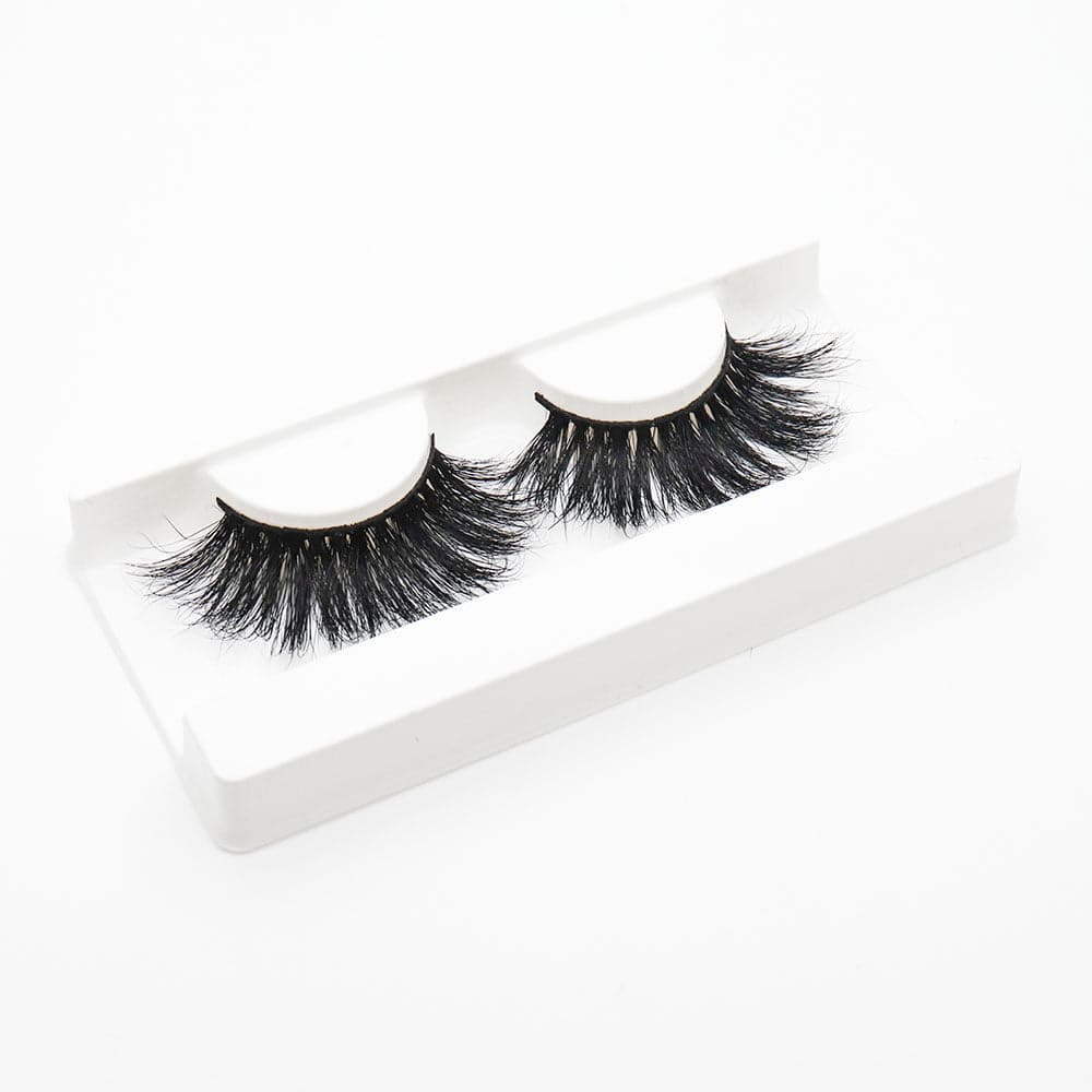 25mm Long Mink Hair Messy Multilayer Cross 3D False Eyelashes EL-009