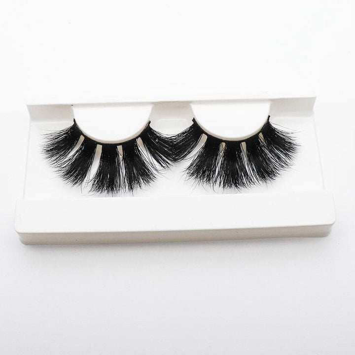 SISDORE 25mm Long Mink Hair Messy Multilayer Cross 3D False Eyelashes EL-003