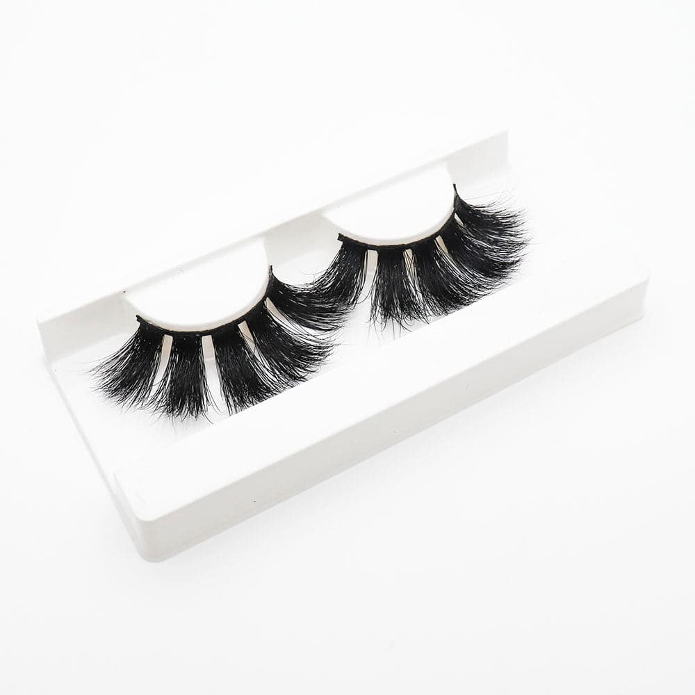 SISDORE 25mm Long Mink Hair Messy Multilayer Cross 3D False Eyelashes EL-003