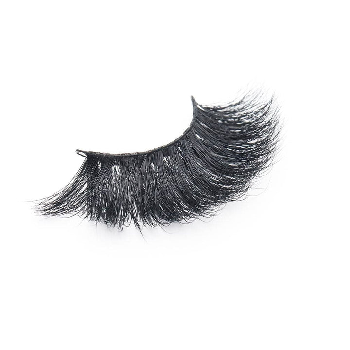 25mm Long Mink Hair Messy Multilayer Cross 3D False Eyelashes EL-010