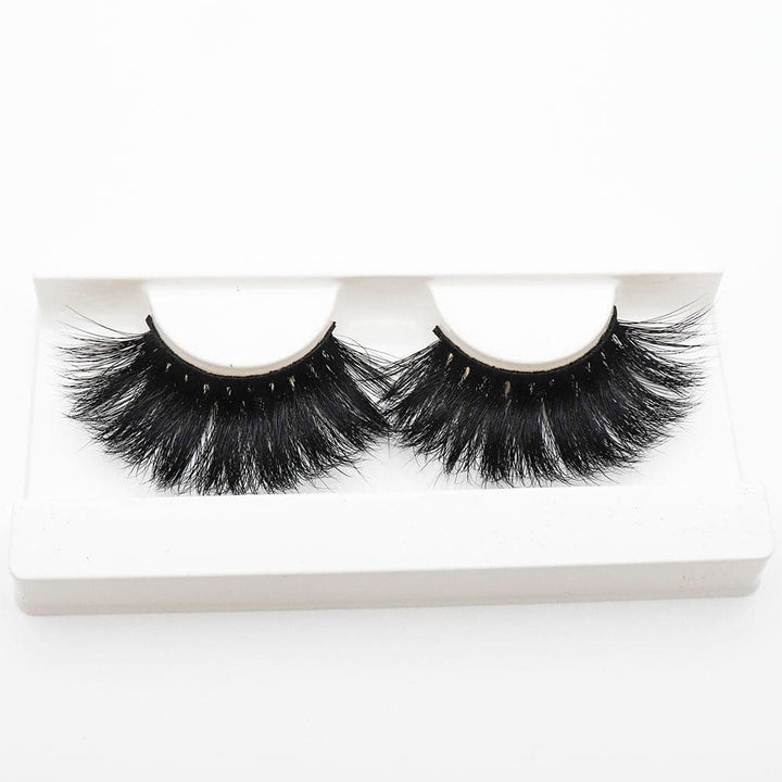 25mm Long Mink Hair Messy Multilayer Cross 3D False Eyelashes EL-010