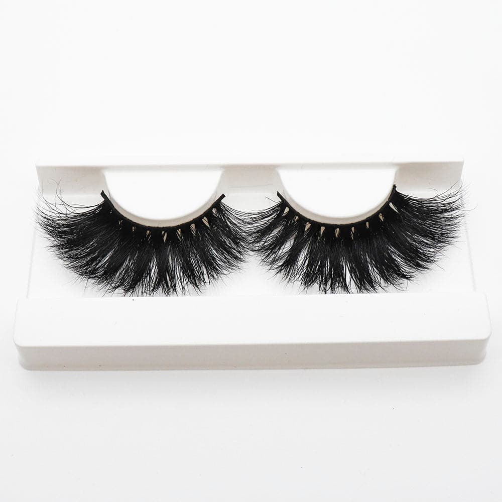 25mm Long Mink Hair Messy Multilayer Cross 3D False Eyelashes EL-012