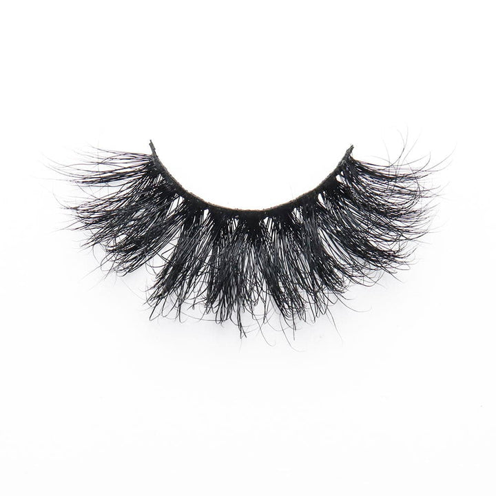 25mm Long Mink Hair Messy Multilayer Cross 3D False Eyelashes EL-013