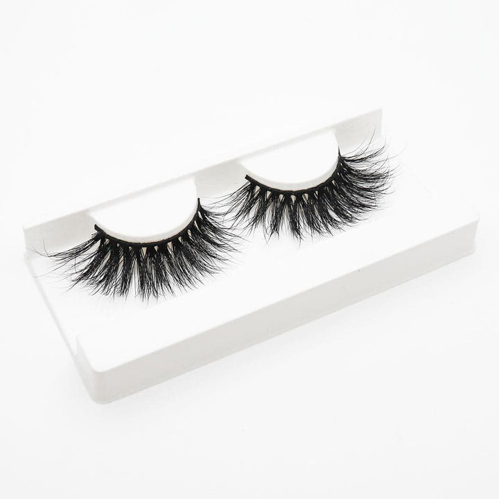 25mm Long Mink Hair Messy Multilayer Cross 3D False Eyelashes EL-014