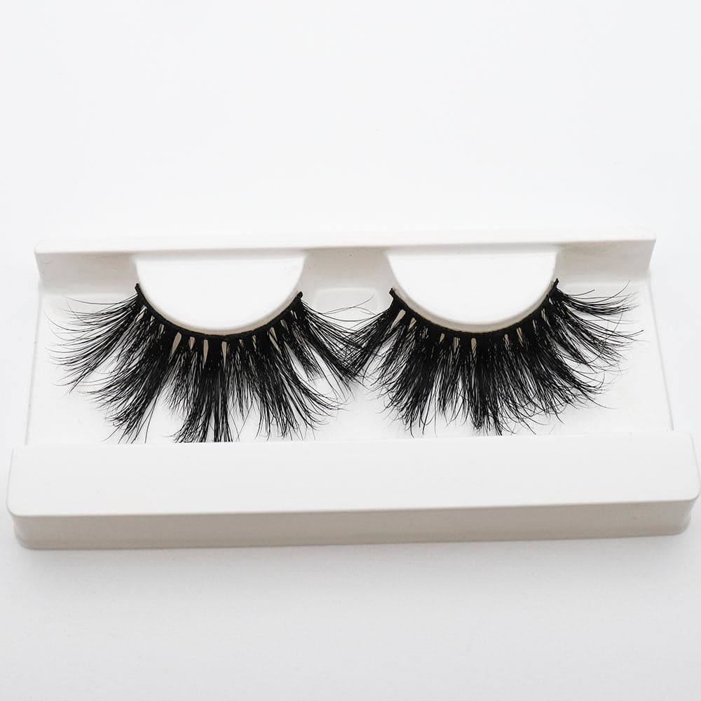 25mm Long Mink Hair Messy Multilayer Cross 3D False Eyelashes EL-015