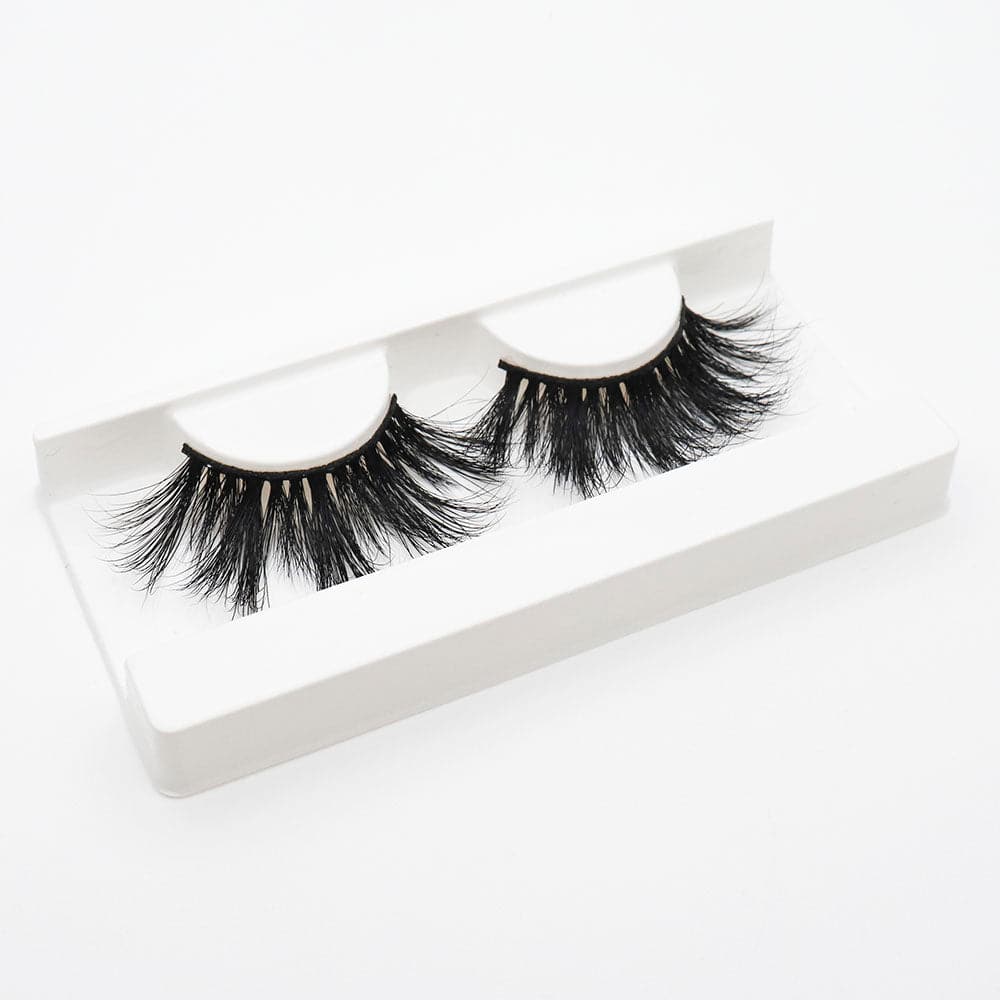 25mm Long Mink Hair Messy Multilayer Cross 3D False Eyelashes EL-015