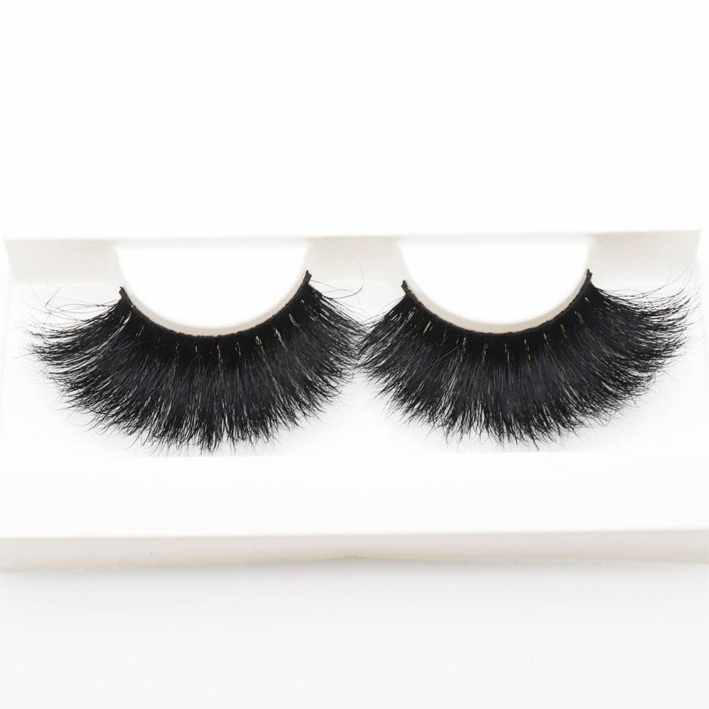 25mm Long Mink Hair Messy Multilayer Cross 3D False Eyelashes EL-011