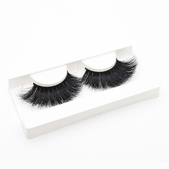 25mm Long Mink Hair Messy Multilayer Cross 3D False Eyelashes EL-011