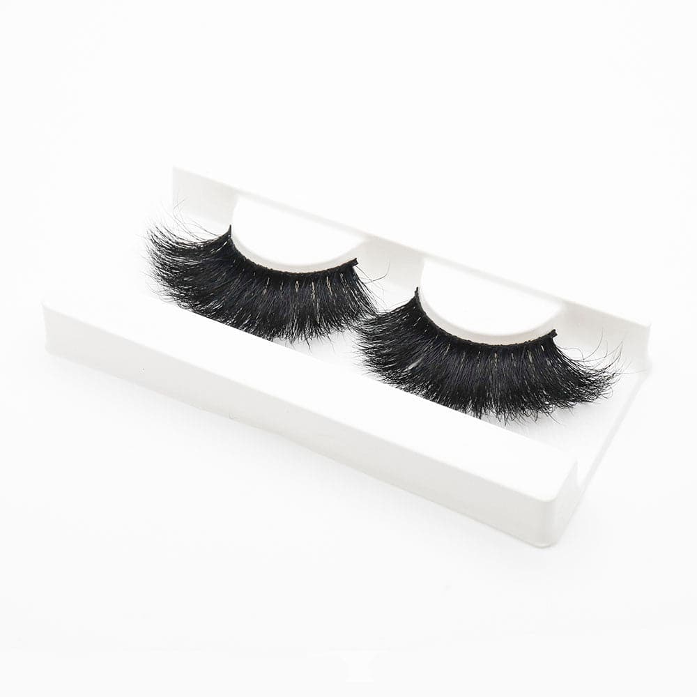 25mm Long Mink Hair Messy Multilayer Cross 3D False Eyelashes EL-011