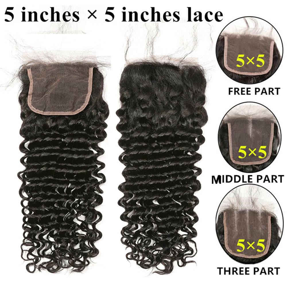 deep wave 5x5 lace closure