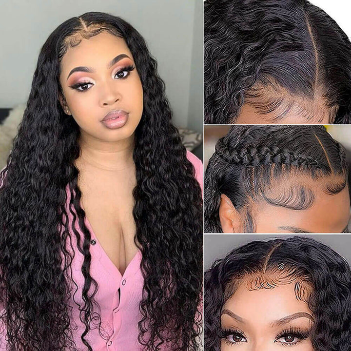 Wet and Wavy Human Hair Wigs | Water Wave Hair Full Lace Wig