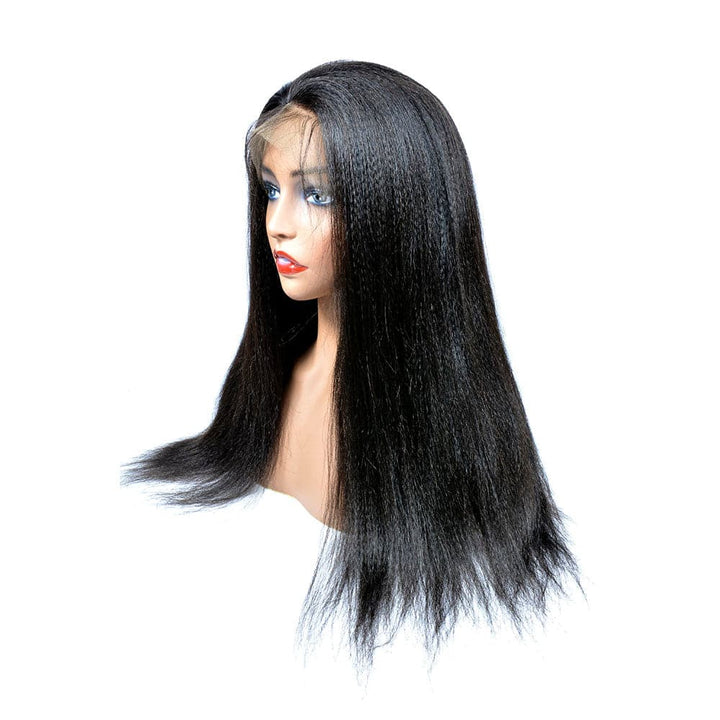 Yaki relaxed straight hair wig 