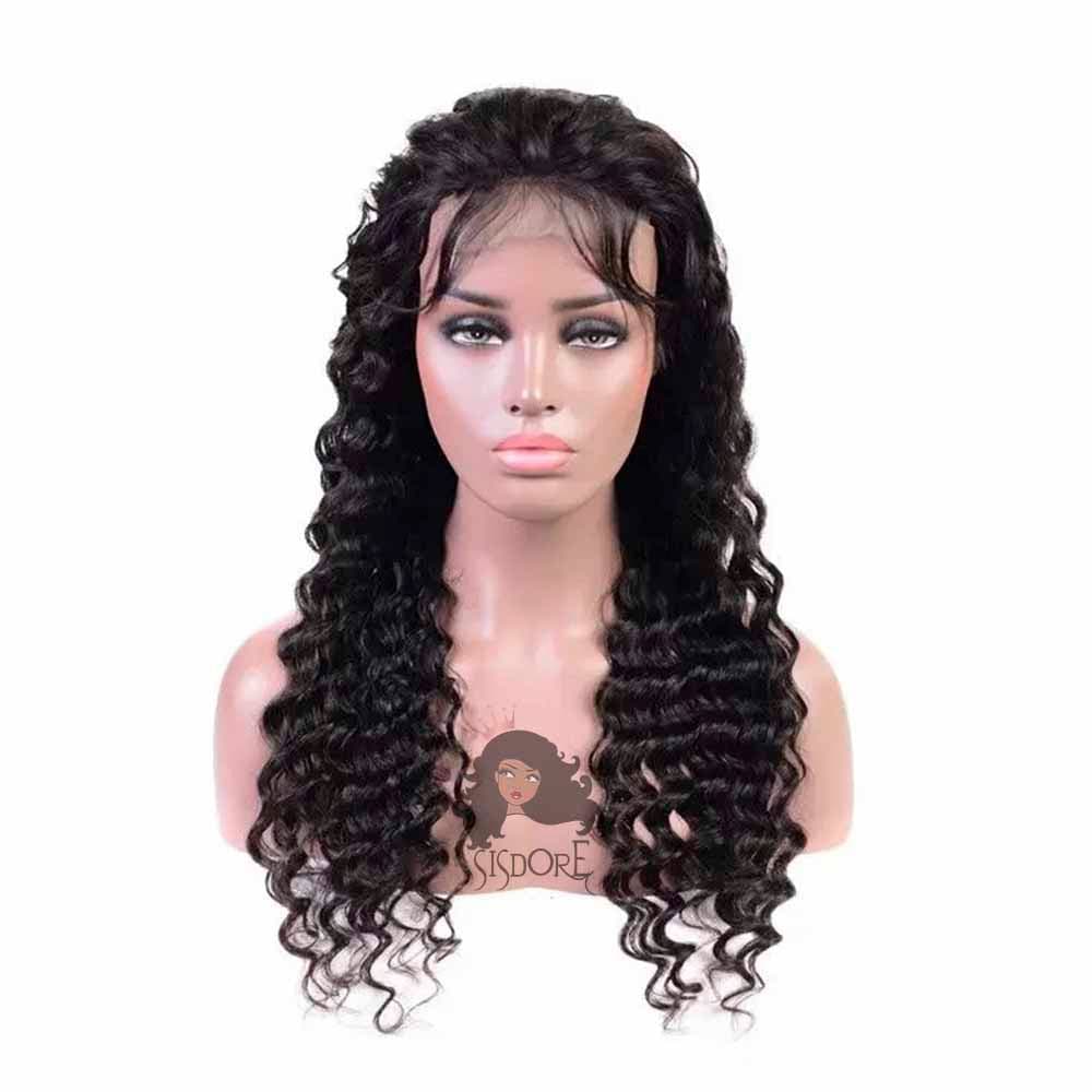 deep wave human hair wigs HD lace, full lace wigs & 360 lace wigs