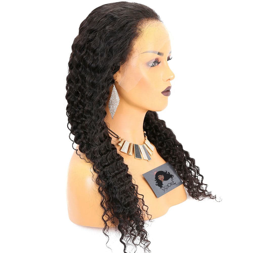 deep wave wigs human hair HD lace