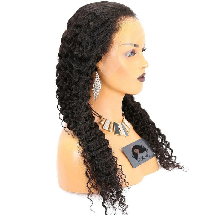 deep wave wigs human hair HD lace